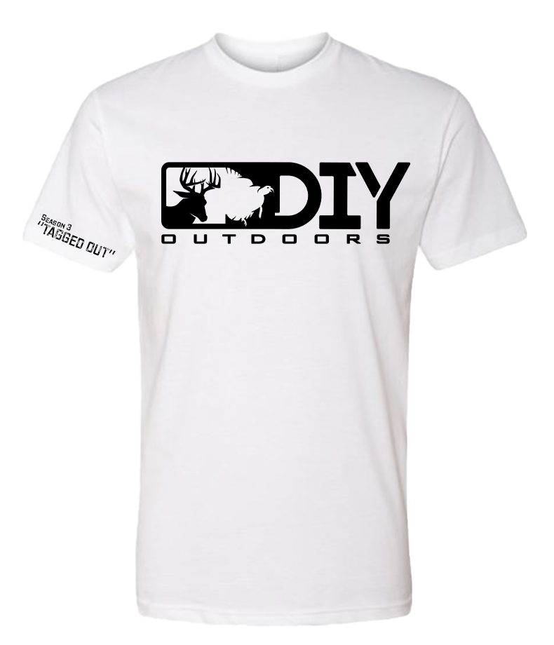 "TAGGED OUT" White Unisex T-Shirt