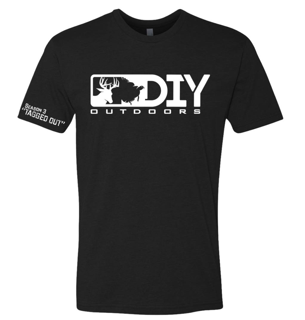 "TAGGED OUT" Black Unisex T-shirt