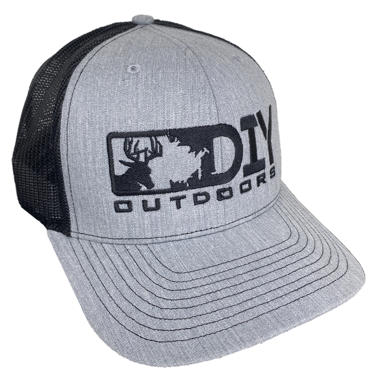 Heather Grey/Black DIY Logo Richardson 112 HAT