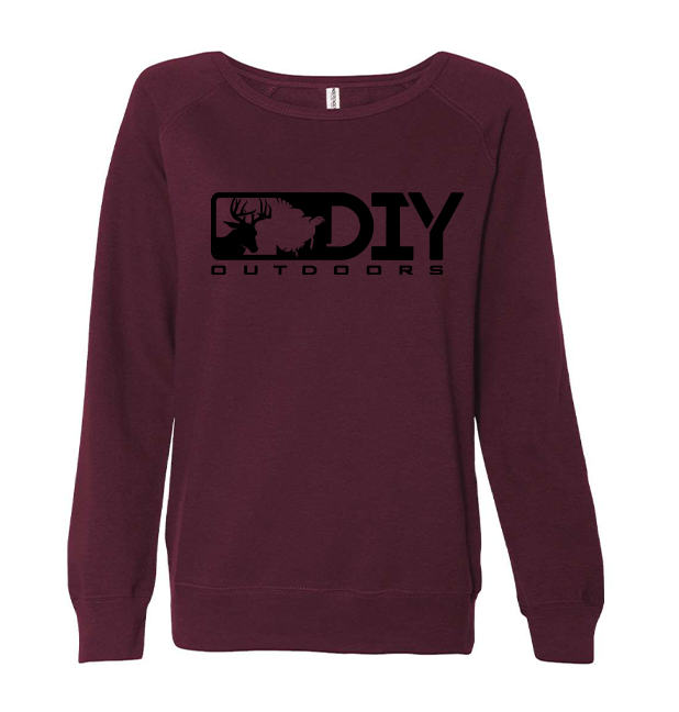 Light Blackberry Maroon Women's DIY Crewneck