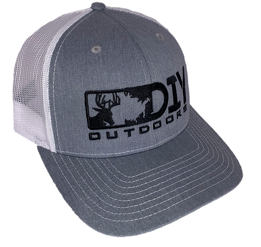 Heather Grey/White DIY Logo Richardson 112 HAT
