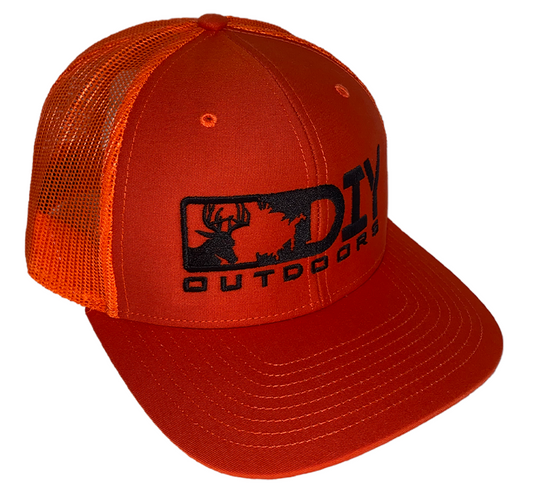 Fluorescent Orange DIY Logo Richardson 112 HAT